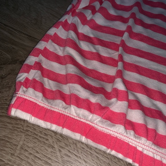 ๐ Belle du Jour Striped Boxy Cropped Baby Tee - Picture 2 of 4